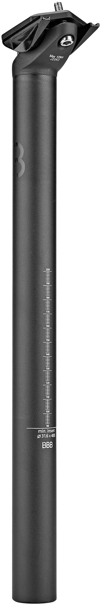 BBB Cycling Bei Brügelmann Online BBB Cycling TopPost 400 BPS-15 Sattelstütze Ø31,6mm Schwarz 3 BBB Cycling Bei Brügelmann Online BBB Cycling TopPost 400 BPS-15 Sattelstütze Ø31,6mm Schwarz