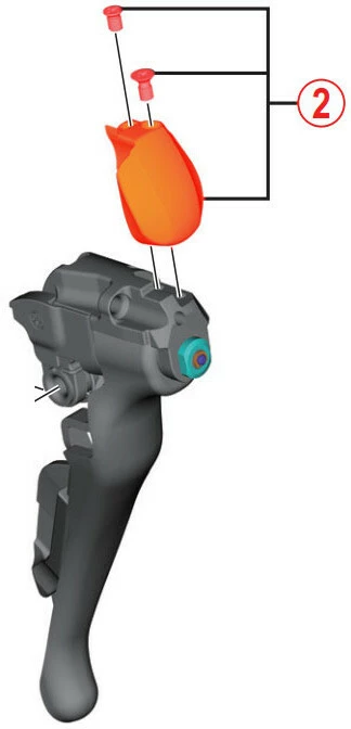 Shimano Bei Brügelmann Online Shimano Dura-Ace ST-9001 Frontabdeckung Mit Befestigungsschraube Links 4 Shimano Bei Brügelmann Online Shimano Dura-Ace ST-9001 Frontabdeckung Mit Befestigungsschraube Links - Image 2