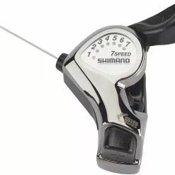 Shimano Bei Brügelmann Online Shimano Tourney SL-FT55 Schalthebel 7-fach Silber/schwarz